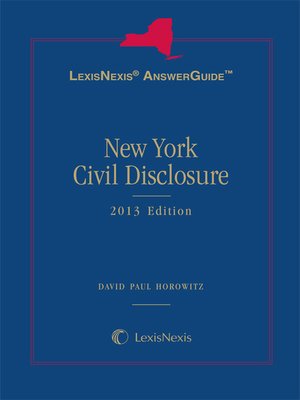 cover image of New York Civil Disclosure